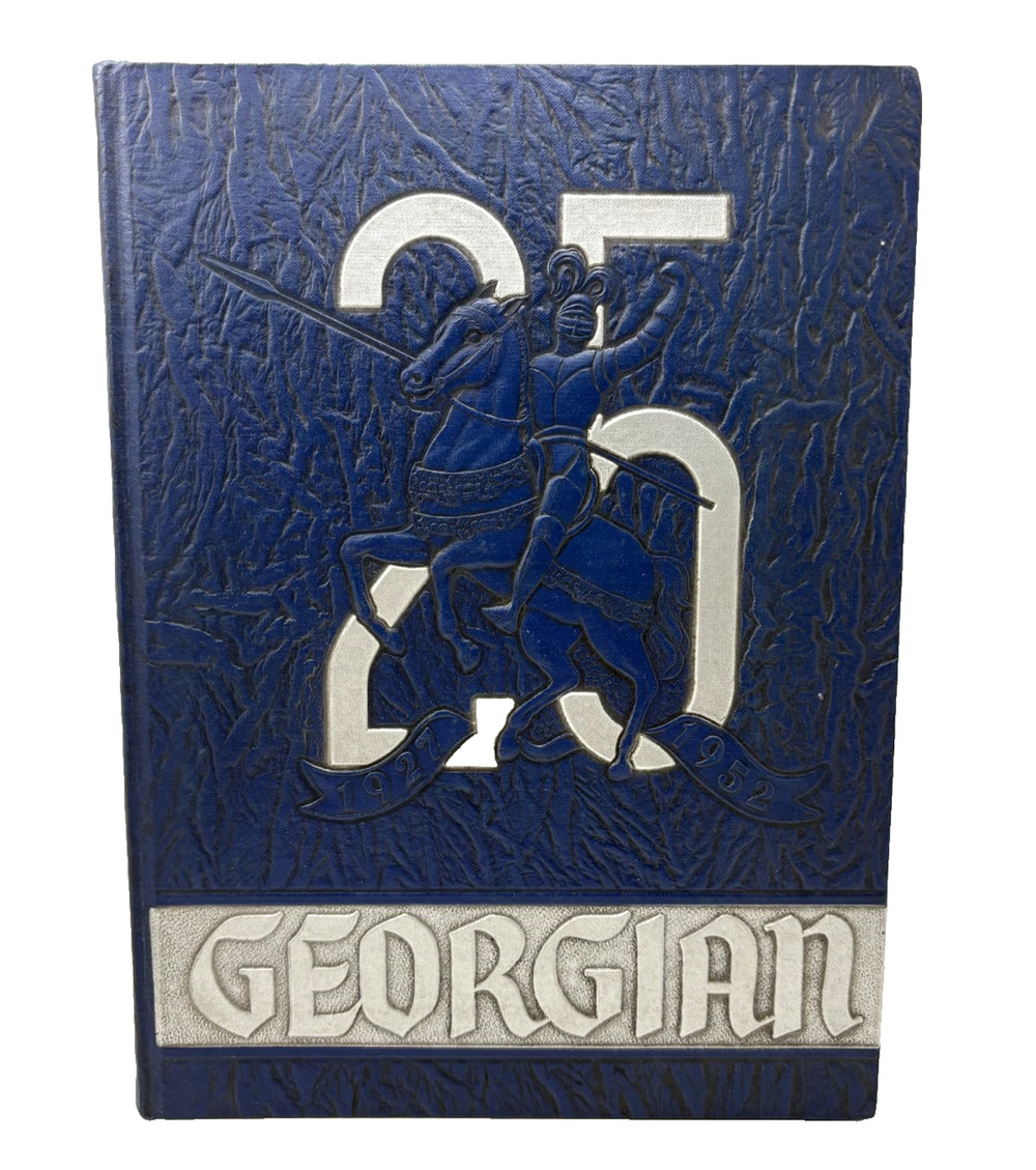 St. George High School Georgian 1952 Sliver Anniversary Yearbook Evanston IL